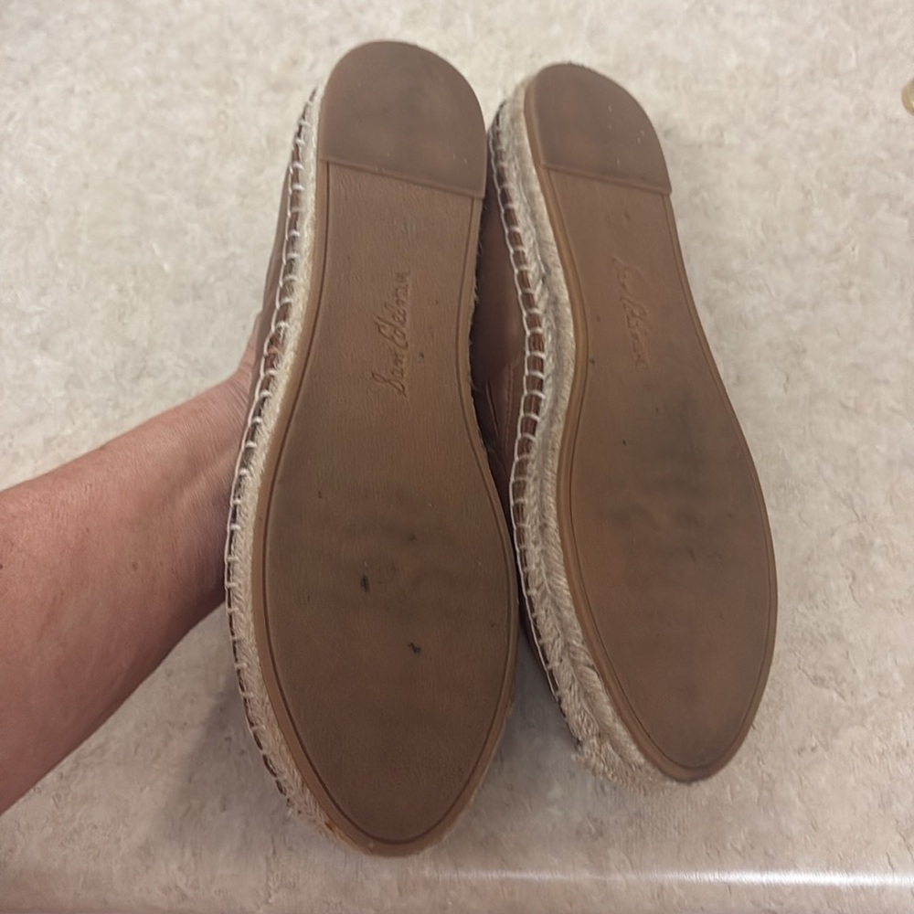 Sam Edelman  NWOT Leather Espadrille Flats, Style and Comfort = 8.5 CASUAL WEAR - Picture 4 of 5